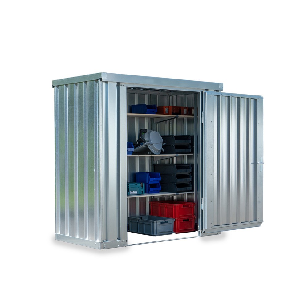 Product afbeelding: Materiaalcontainer afzonderlijke module, hxbxd 2.150 x 2.100 x 1.140 mm, gedemonteerd, zonder houten bodem, verzinkt