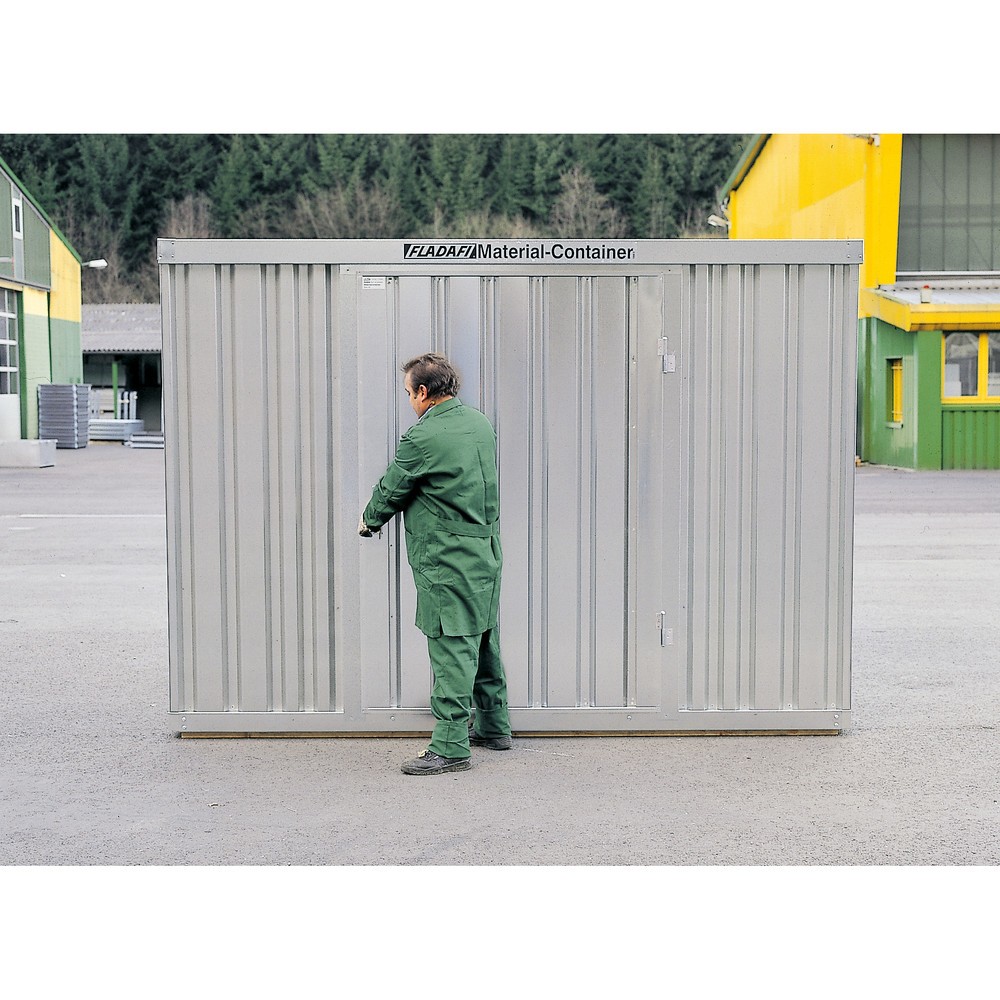 Productafbeelding nr. 2: Materiaalcontainer afzonderlijke module, hxbxd 2.150 x 2.100 x 2.170 mm, gemonteerd, houten bodem, verzinkt