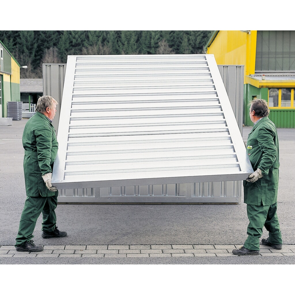 FLADAFI® materiaalcontainer als enkele module, verzinkt, hxbxd 2.150 x 6.080 x 2.170 mm, gemonteerd, houten vloer Productafbeelding nr. 3: FLADAFI® materiaalcontainer als enkele module, verzinkt, hxbxd 2.150 x 6.080 x 2.170 mm, gemonteerd, houten vloer