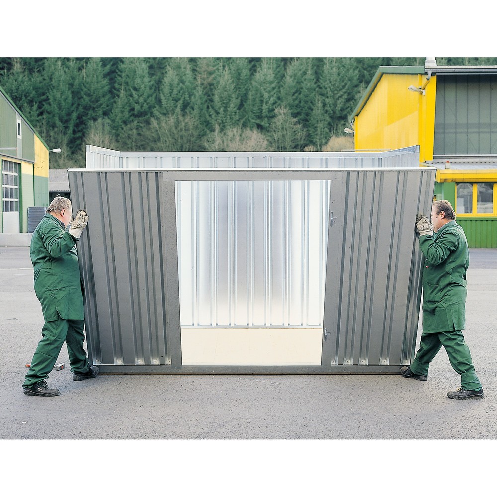 Productafbeelding nr. 4: Materiaalcontainer afzonderlijke module, hxbxd 2.150 x 2.100 x 2.170 mm, gemonteerd, houten bodem, verzinkt