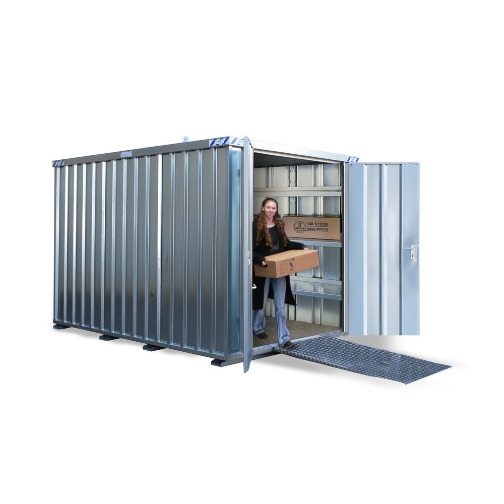 Product afbeelding: Materiaalcontainer, verzinkt, hxbxd 2.445 x 2.300 x 3.100 mm