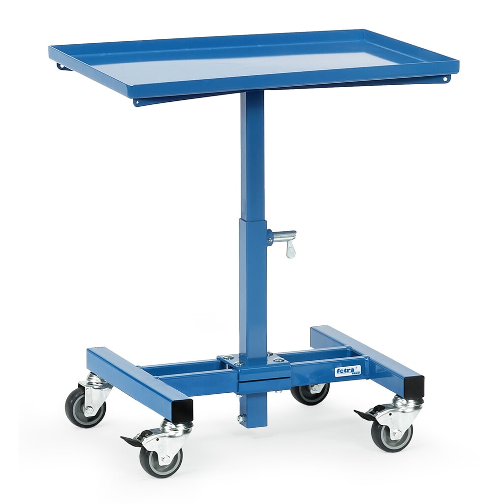 Materiaalstandaard fetra®, basismodel, recht plateau, hoogte 524-774 mm Product afbeelding: Materiaalstandaard fetra®, basismodel, recht plateau, hoogte 524-774 mm