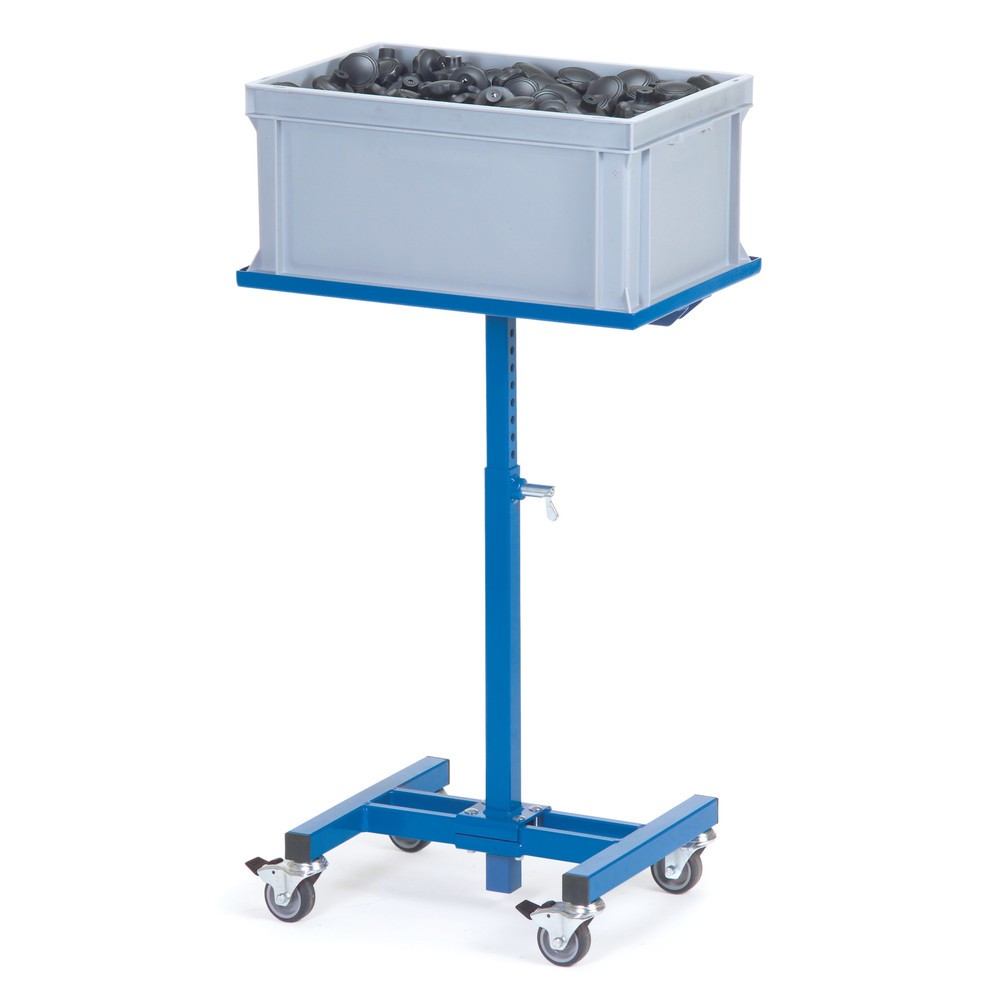 Productafbeelding nr. 2: Materiaalstandaard fetra®, basismodel, recht plateau, hoogte 720-995 mm, briljantblauw