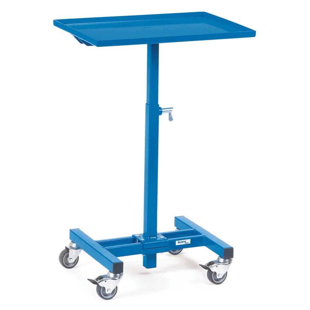 Productafbeelding nr. 1: Materiaalstandaard fetra®, basismodel, recht plateau, hoogte 720-995 mm, briljantblauw