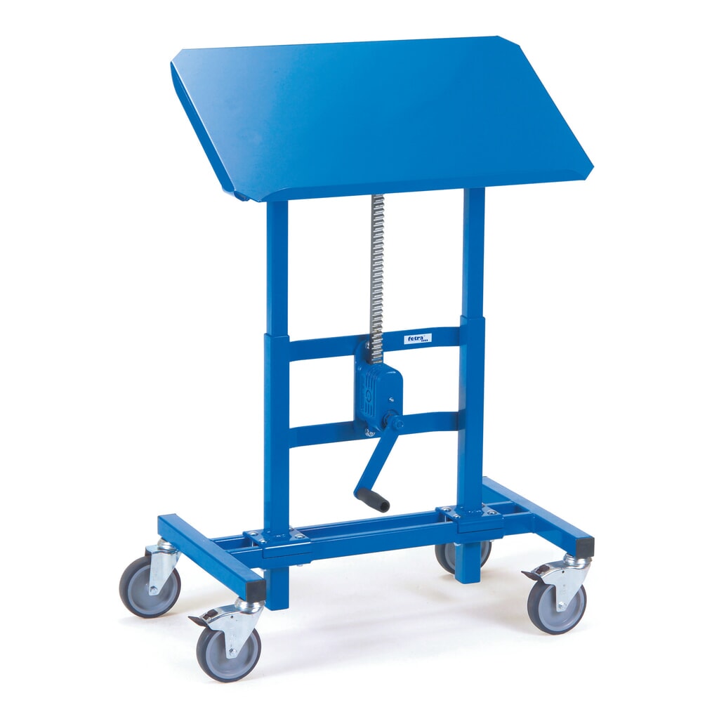 Materiaalstandaard fetra®, met tandheugellier, hoogte 685-1.025 mm Product afbeelding: Materiaalstandaard fetra®, met tandheugellier, hoogte 685-1.025 mm