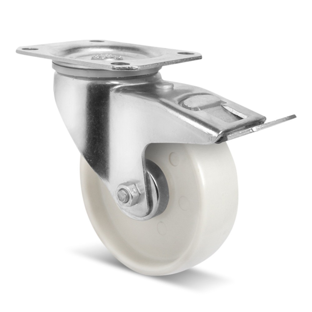 Productafbeelding nr. 2: Meerprijs voor optionele wieluitrusting, polyamide Ø 108 mm, voor gebruik in vriesruimten
