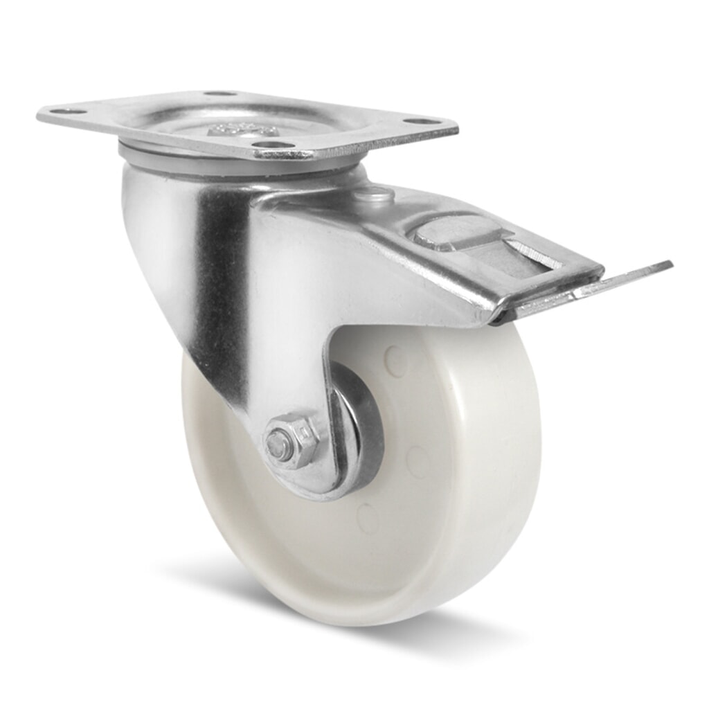 Productafbeelding nr. 2: Meerprijs voor optionele wieluitrusting, polyamide Ø 108 mm, voor gebruik in vriesruimten