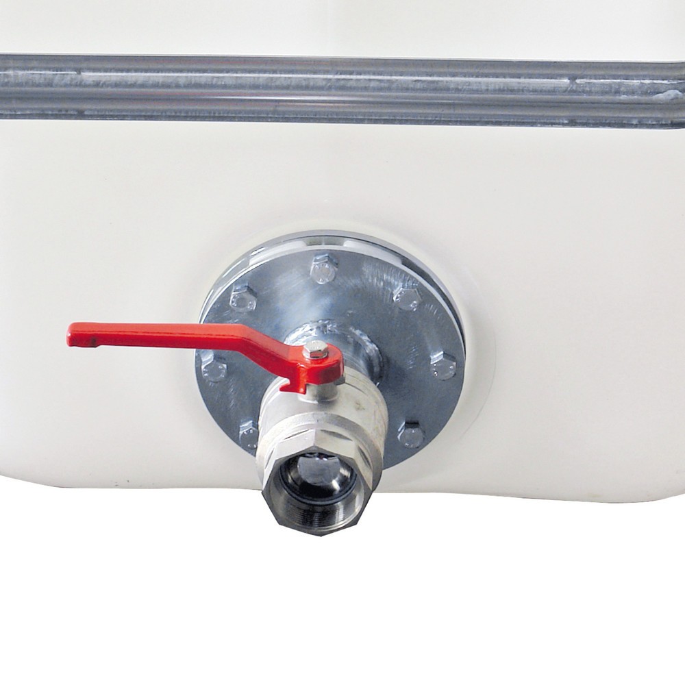 Product afbeelding: Messing kogelkraan voor ruimtebesparende tanks, schroefdraad 2"