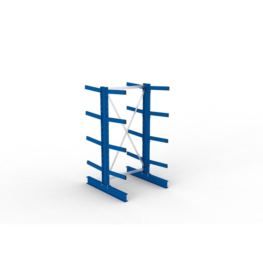 Basiselement draagarmstelling META, dubbelzijdig, draagvermogen per arm 430 kg, hxbxd 2.000 x 1.103 x 1.240 mm Productafbeelding nr. 2: Basiselement draagarmstelling META, dubbelzijdig, draagvermogen per arm 430 kg, hxbxd 2.000 x 1.103 x 1.240 mm