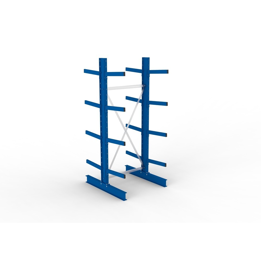 Productafbeelding nr. 2: Basiselement draagarmstelling META, dubbelzijdig, draagvermogen per arm 430 kg, hxbxd 2.500 x 1.103 x 1.240 mm