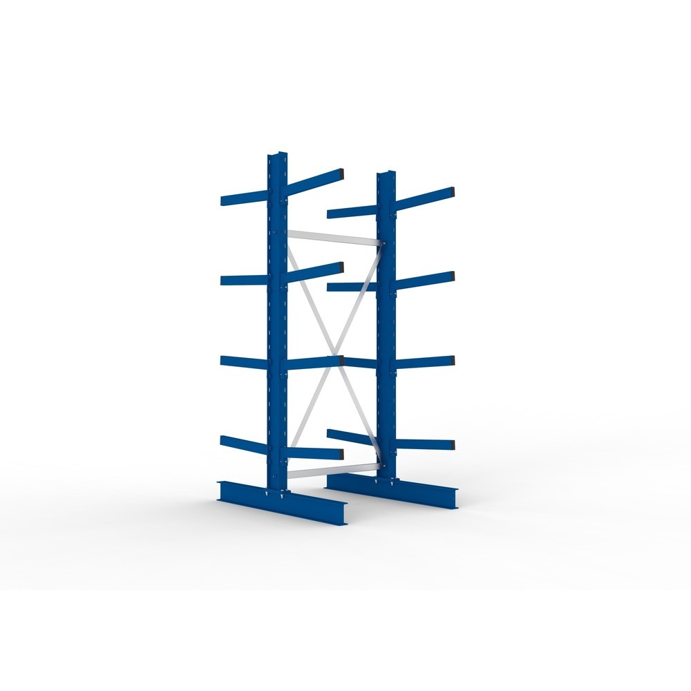Product afbeelding: Basiselement draagarmstelling META, dubbelzijdig, draagvermogen per arm 355 kg, hxbxd 2.500 x 1.103 x 1.440 mm