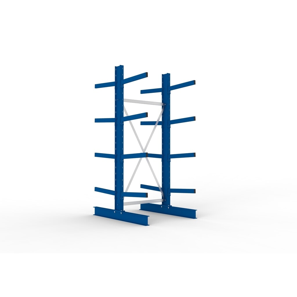 Product afbeelding: Basiselement draagarmstelling META, dubbelzijdig, draagvermogen per arm 355 kg, hxbxd 2.500 x 1.103 x 1.440 mm