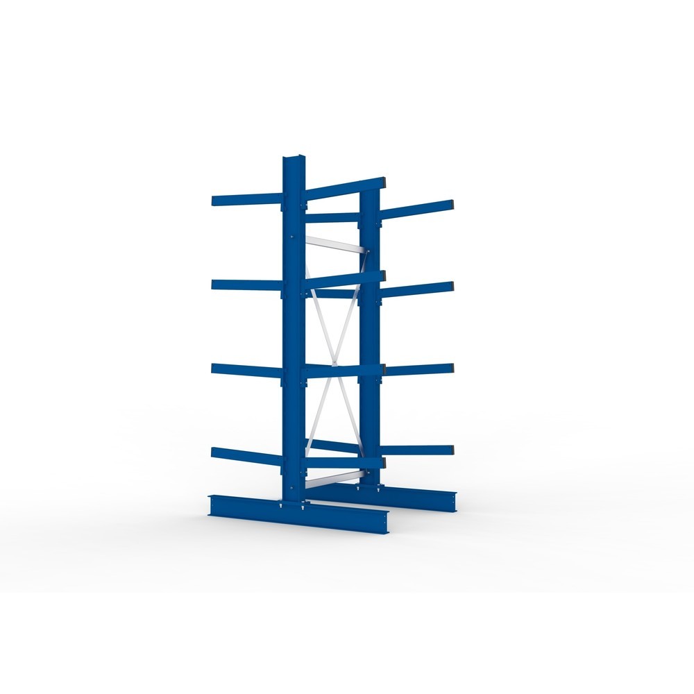 Productafbeelding nr. 4: Basiselement draagarmstelling META, dubbelzijdig, draagvermogen per arm 355 kg, hxbxd 2.500 x 1.103 x 1.440 mm
