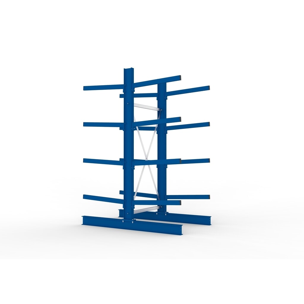 Productafbeelding nr. 4: Basiselement draagarmstelling META, dubbelzijdig, draagvermogen per arm 250 kg, hxbxd 2.500 x 1.103 x 1.840 mm