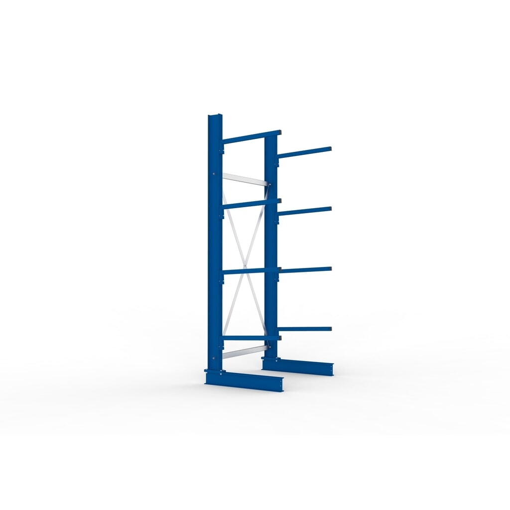 Draagarmstelling META basiselement, eenzijdig, draagvermogen per arm 140 kg, hxbxd 2.500 x 1.094 x 810 mm Productafbeelding nr. 2: Draagarmstelling META basiselement, eenzijdig, draagvermogen per arm 140 kg, hxbxd 2.500 x 1.094 x 810 mm