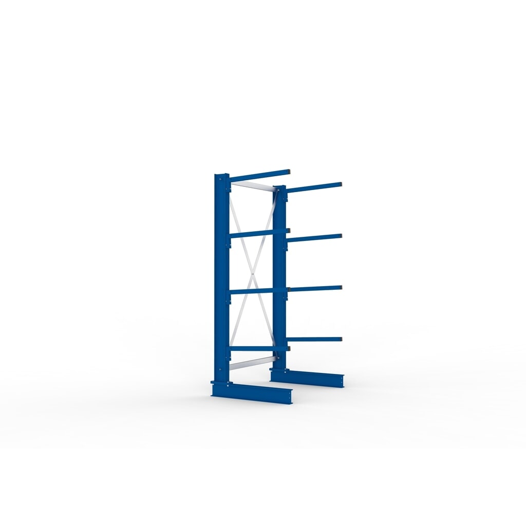 Draagarmstelling META basiselement, eenzijdig, draagvermogen per arm 140 kg, hxbxd 2.000 x 1.094 x 810 mm Productafbeelding nr. 2: Draagarmstelling META basiselement, eenzijdig, draagvermogen per arm 140 kg, hxbxd 2.000 x 1.094 x 810 mm