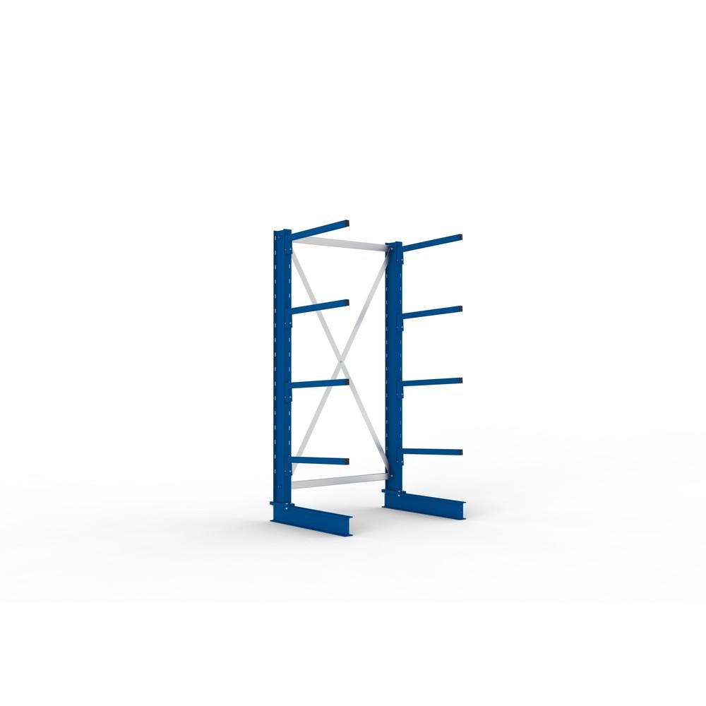 Product afbeelding: Draagarmstelling META basiselement, eenzijdig, draagvermogen per arm 140 kg, hxbxd 2.000 x 1.094 x 810 mm