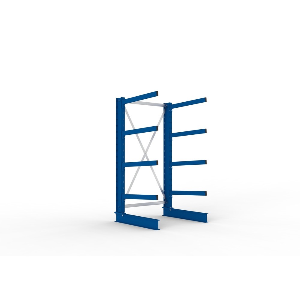 Product afbeelding: Draagarmstelling META basiselement, eenzijdig, draagvermogen per arm 250 kg, hxbxd 2.000 x 1.103 x 1.030 mm