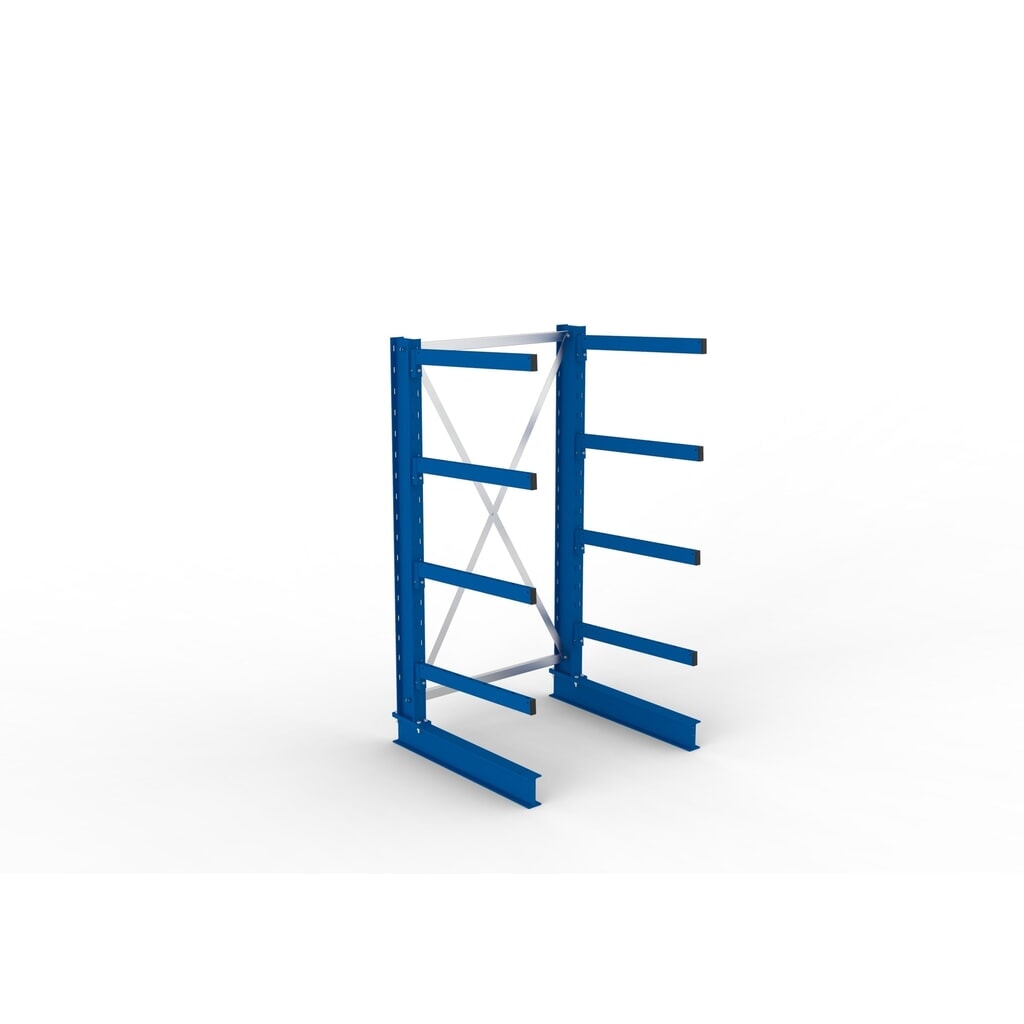 Draagarmstelling META basiselement, eenzijdig, draagvermogen per arm 250 kg, hxbxd 2.000 x 1.103 x 1.030 mm Productafbeelding nr. 4: Draagarmstelling META basiselement, eenzijdig, draagvermogen per arm 250 kg, hxbxd 2.000 x 1.103 x 1.030 mm