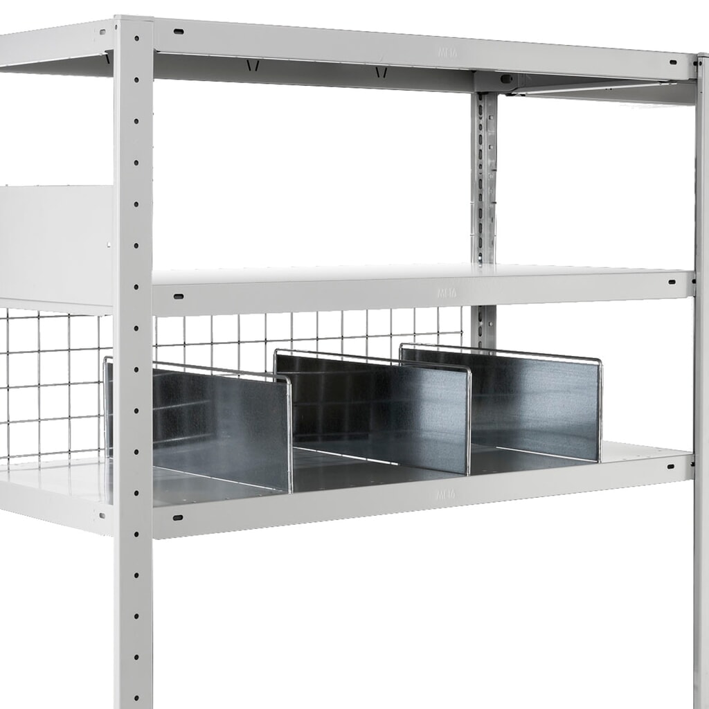 Product afbeelding: Vakverdeler META met veiligheidsbeugel, bxd 150 x 400 mm