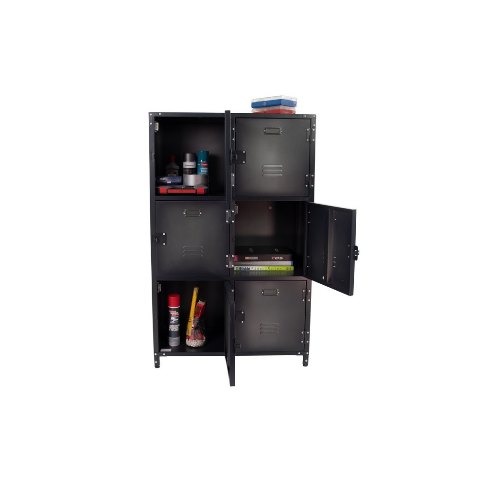 Productafbeelding nr. 4: Metalen kast Vintage, 6 vakken