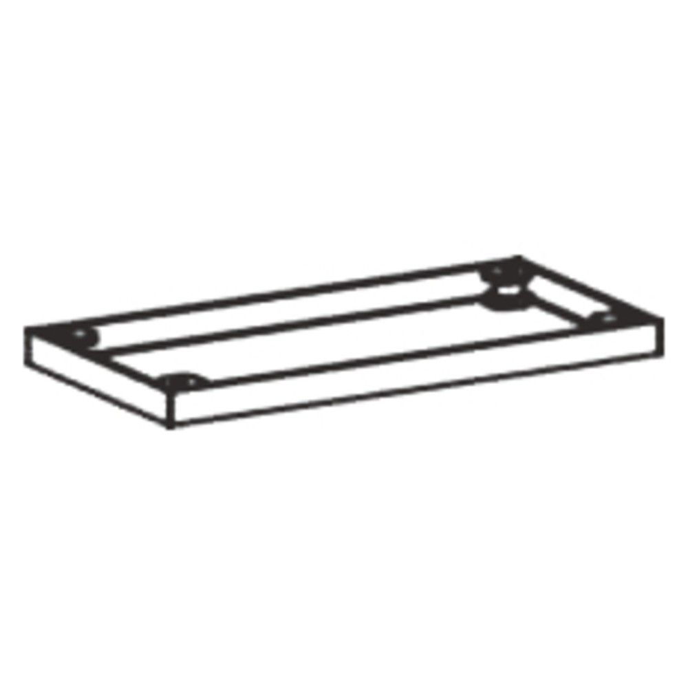 Productafbeelding nr. 2: Metalen sokkel voor kantoorkast Profi, b x d 50 x 400 mm, zwart