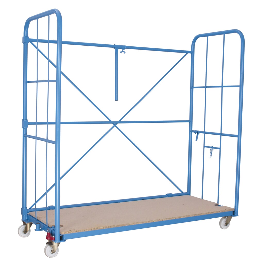 Product afbeelding: Meubelrolbox met roosterzijwanden + rugspijlen, hxbxd 1.730 x 1.730 x 730 mm