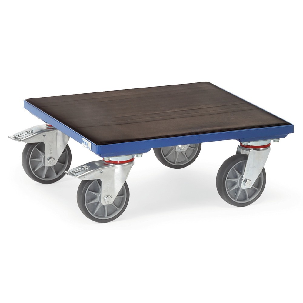 Product afbeelding: Meubelroller fetra® met gegroefd rubber, draagvermogen 400 kg, laadvlak 500 x 500 mm