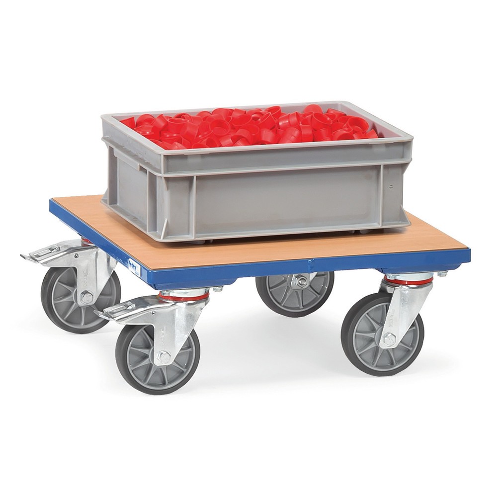 Productafbeelding nr. 2: Meubelroller fetra® met houten plateau, draagvermogen 400 kg, laadvlak bxd 500 x 500 mm