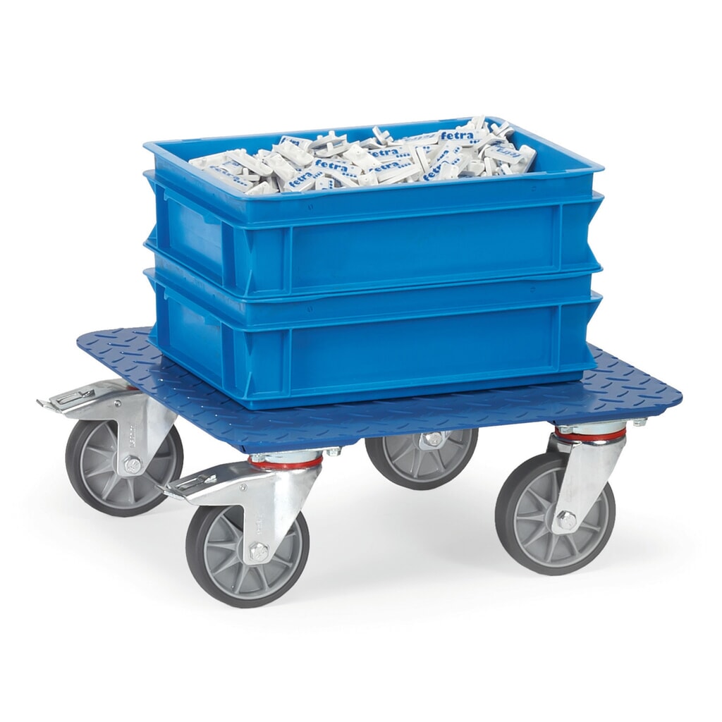 Meubelroller fetra® met traanplaat, draagvermogen 400 kg, laadvlak 500 x 500 mm Productafbeelding nr. 2: Meubelroller fetra® met traanplaat, draagvermogen 400 kg, laadvlak 500 x 500 mm