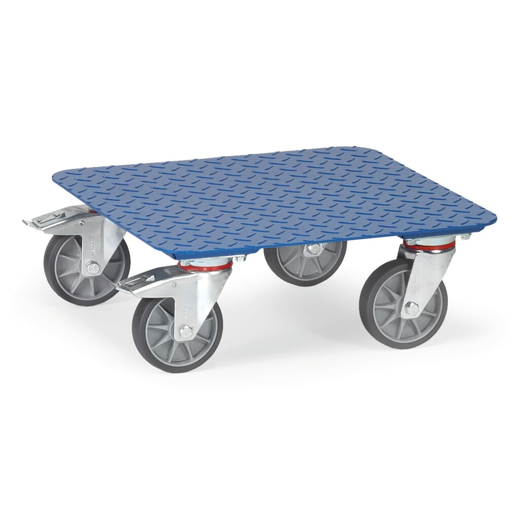 Meubelroller fetra® met traanplaat, draagvermogen 400 kg, laadvlak 500 x 500 mm Product afbeelding: Meubelroller fetra® met traanplaat, draagvermogen 400 kg, laadvlak 500 x 500 mm