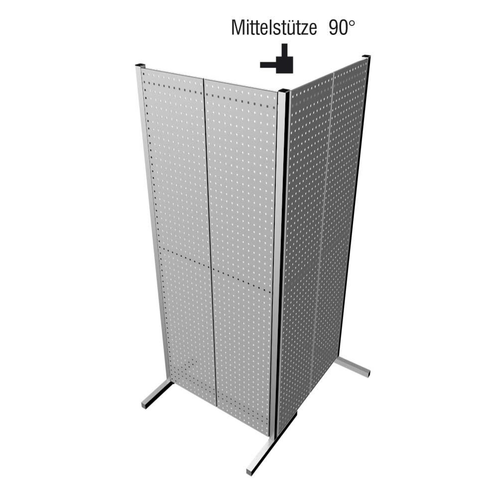 Product afbeelding: Middensteun 90° voor geperforeerde/gegroefde platen