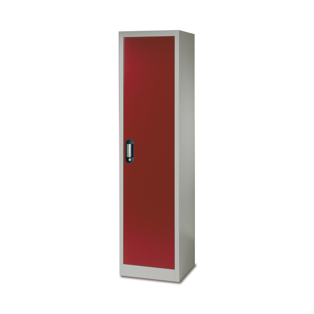Product afbeelding: Milieukast C+P, 4 lekbakken, hxbxd 1.950 x 500 x 500 mm, lichtgrijs/verkeersgeel