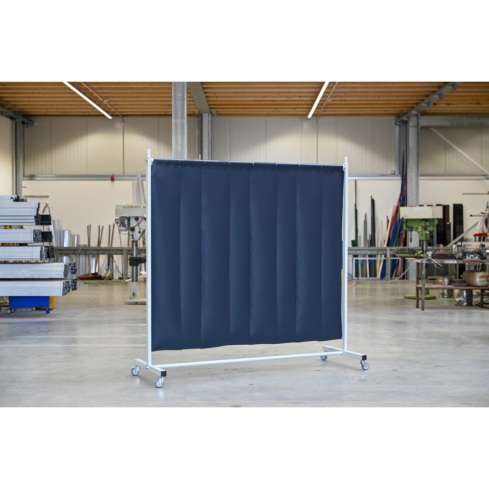 Productafbeelding nr. 3: Mobiele beschermwand met zwenkarmen, volgens ISO EN 25980 (EN 1598), 1-delig, lamellen 2 mm, donkergroen / mat