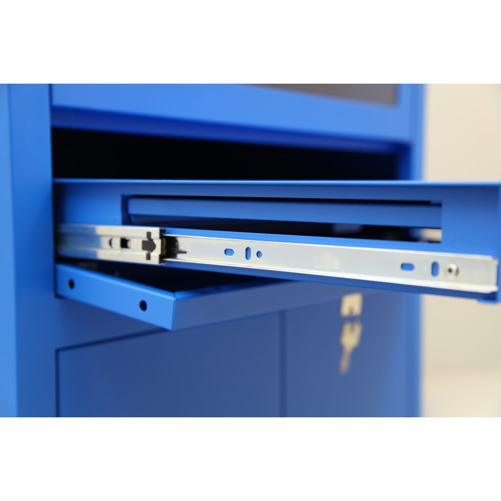 Mobiele computerkast HEMMDAL HCS-1, hxbxd 1750 x 650 x 550 mm, gentiaanblauw Productafbeelding nr. 4: Mobiele computerkast HEMMDAL HCS-1, hxbxd 1750 x 650 x 550 mm, gentiaanblauw
