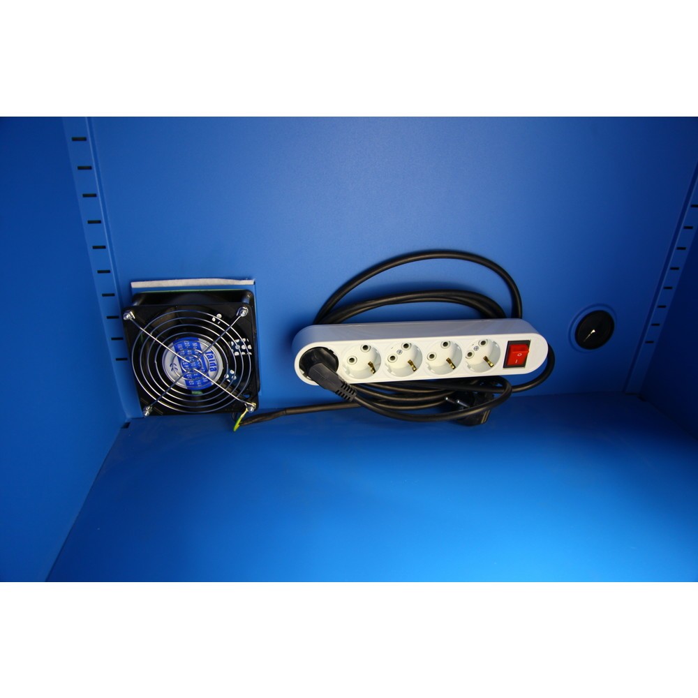 Productafbeelding nr. 5: Mobiele computerkast HEMMDAL HCS-1, hxbxd 1750 x 650 x 550 mm, gentiaanblauw