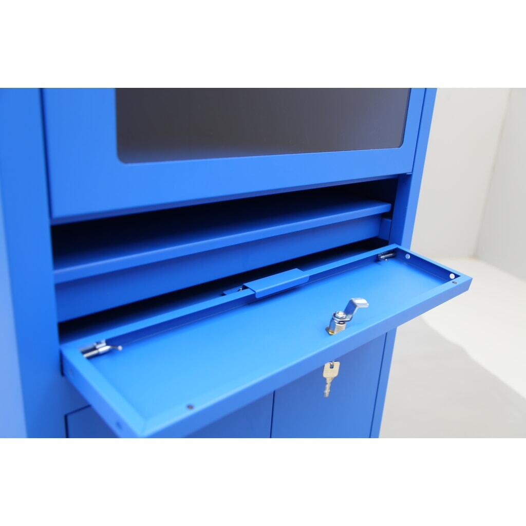 Mobiele computerkast HEMMDAL HCS-1, hxbxd 1750 x 650 x 550 mm, gentiaanblauw Productafbeelding nr. 7: Mobiele computerkast HEMMDAL HCS-1, hxbxd 1750 x 650 x 550 mm, gentiaanblauw