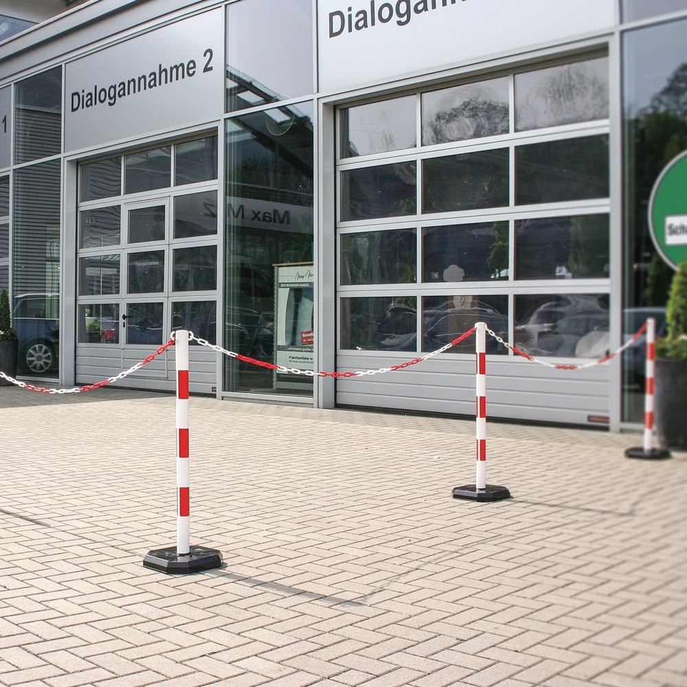 Productafbeelding nr. 2: Mobiele kettingpaal, ronde buis, Ø 48 mm, geel/zwart
