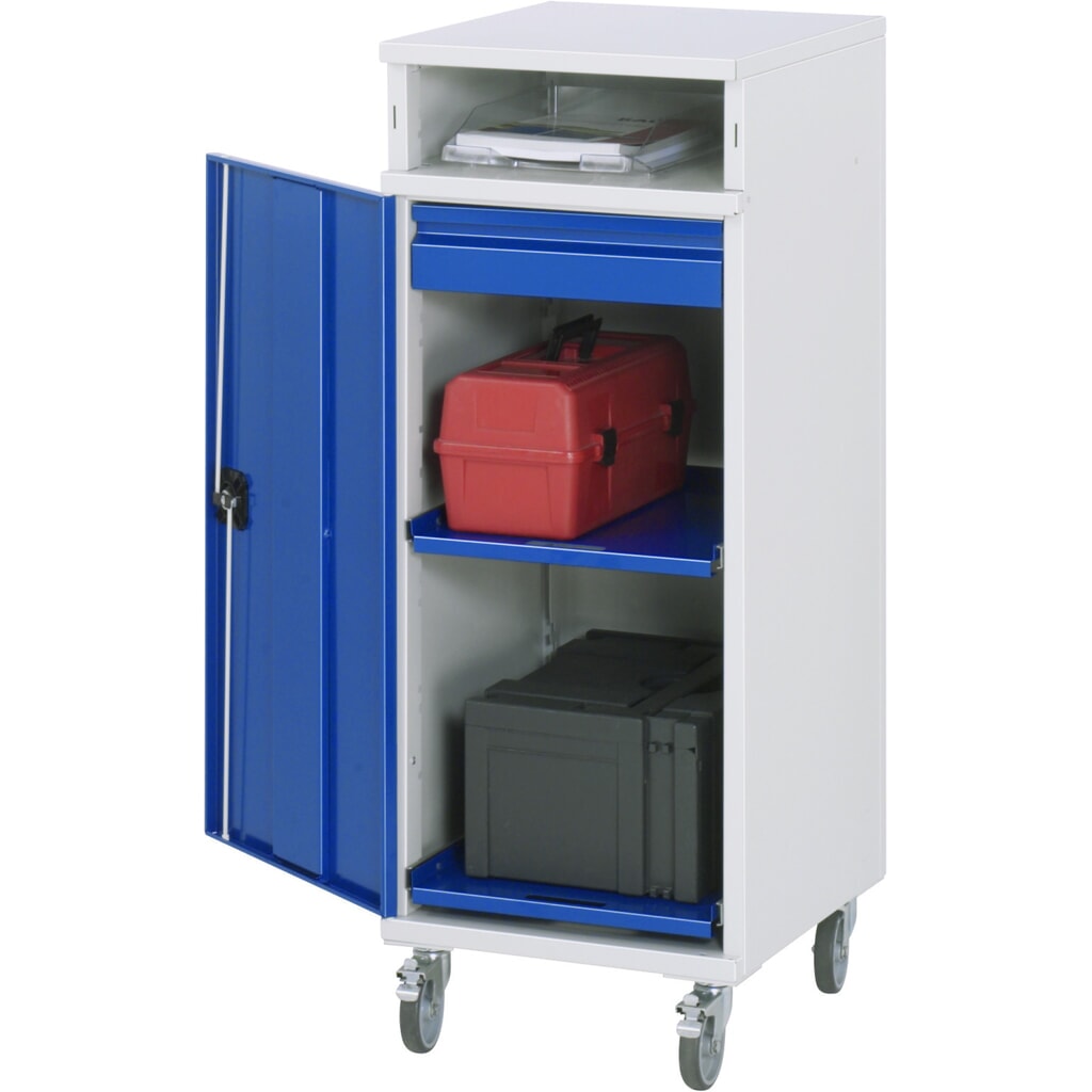 RAU mobiele rollende lessenaar, HxBxD 1.185 x 450 x 520 mm, lades 1 x 80 mm Product afbeelding: RAU mobiele rollende lessenaar, HxBxD 1.185 x 450 x 520 mm, lades 1 x 80 mm