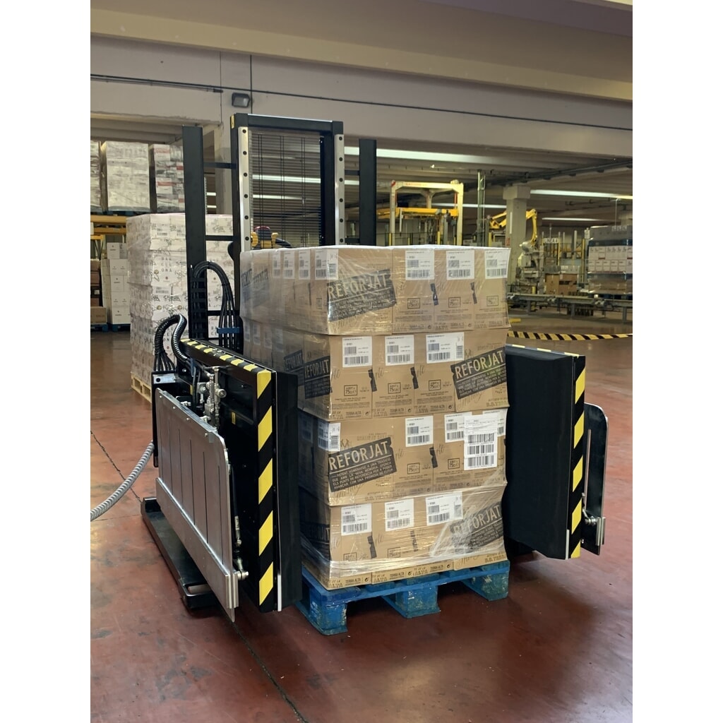 Mobiele palletwisselaar zonder kiepen, draaien of keren, opening 522 - 1.213 mm, draagvermogen 1.000 kg Productafbeelding nr. 6: Mobiele palletwisselaar zonder kiepen, draaien of keren, opening 522 - 1.213 mm, draagvermogen 1.000 kg