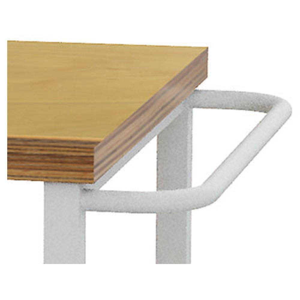 Productafbeelding nr. 2: Mobiele werkbank met wielen, 2 houten legborden van 1.200 x 750 mm, cap. 400 kg