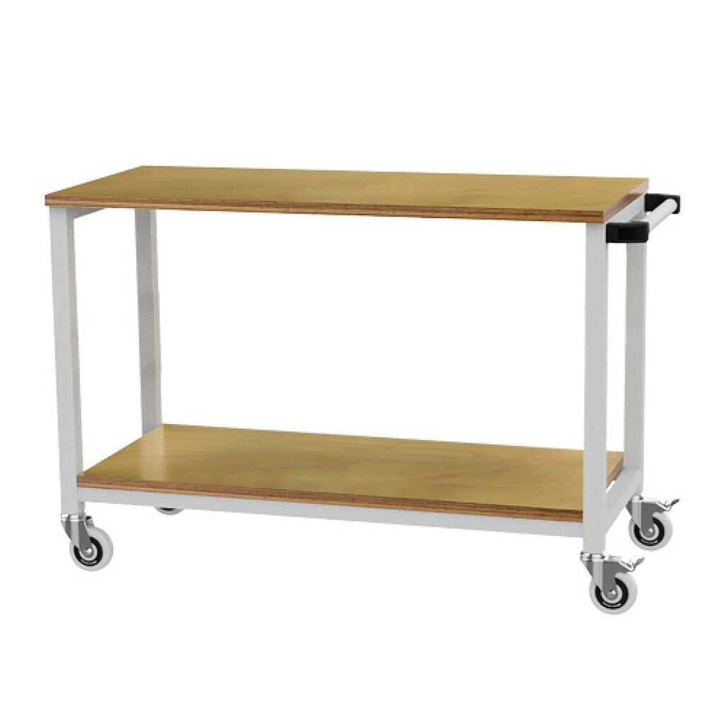 Product afbeelding: Mobiele werkbank Bedrunka+Hirth R 18-16, hxbxd 880 x 1.200 x 540 mm, lichtgrijs, 1 legbord