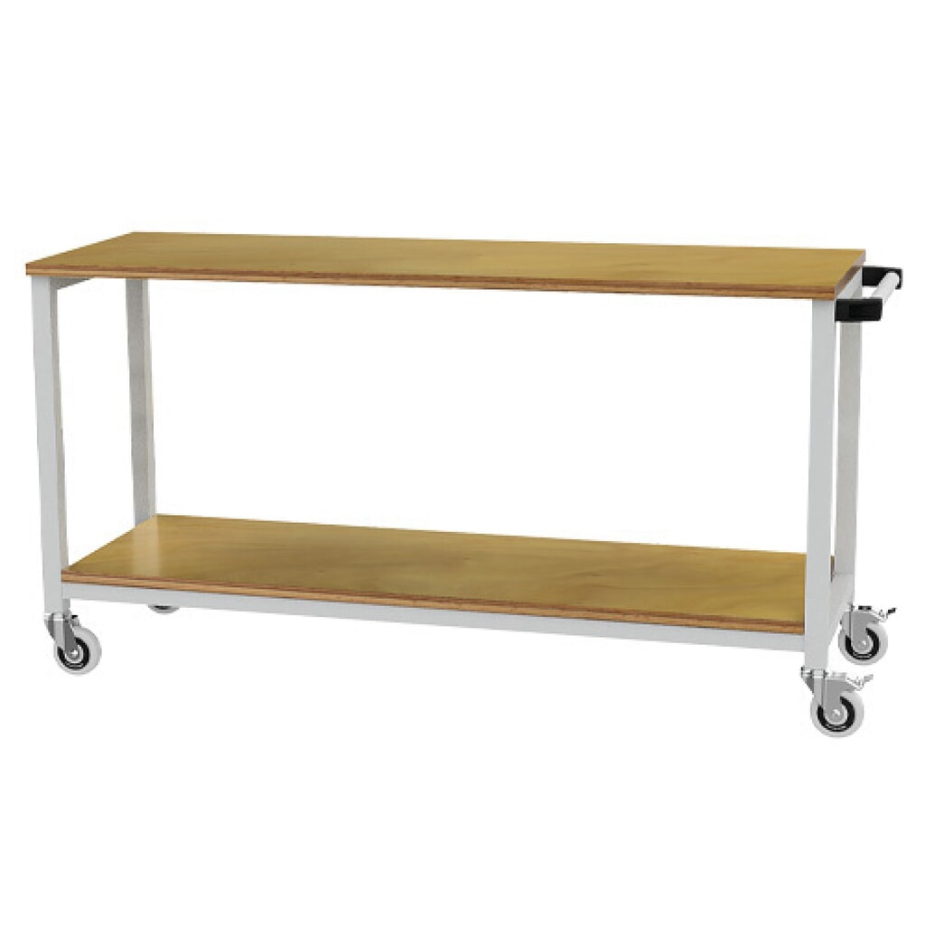Mobiele werkbank Bedrunka+Hirth R 18-16, hxbxd 880 x 1.500 x 540 mm, lichtgrijs, 1 legbord Product afbeelding: Mobiele werkbank Bedrunka+Hirth R 18-16, hxbxd 880 x 1.500 x 540 mm, lichtgrijs, 1 legbord