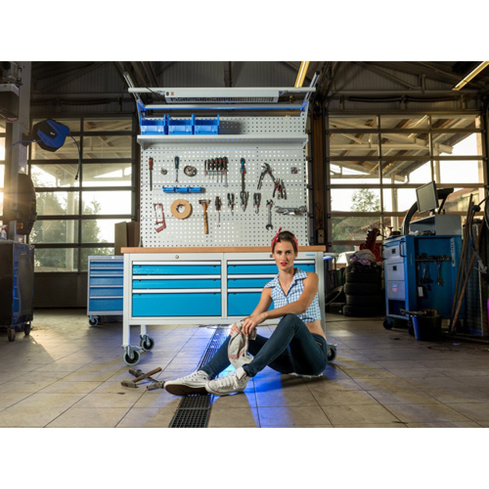 Productafbeelding nr. 6: Mobiele werkbank Bedrunka+Hirth R 18-24, hxbxd 935 x 1.250 x 750 mm, lichtgrijs, antracietgrijs, 3 lades 3x200 mm, 1 draaideur 1x600 mm