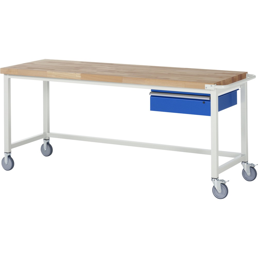 Productafbeelding nr. 1: RAU verrijdbare werkbank serie 8000, h x b x d 880 x 2.000 x 700 mm, met 1 lade rechts