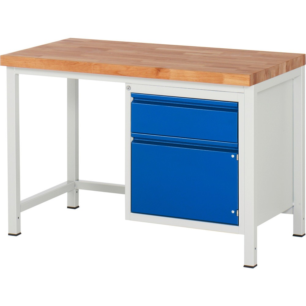 Productafbeelding nr. 1: Werkbank RAU serie 8000, 1 draaideur, hxbxd 840 x 1.250 x 700 mm, 1 lade