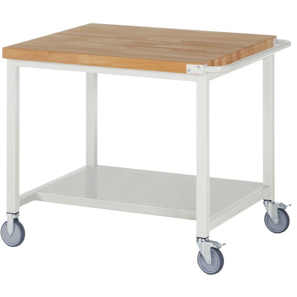Productafbeelding nr. 1: Mobiele werkbank RAU serie 8000, hxbxd 880-1.080 x 1.000 x 900 mm, 1 legbord diepte 650 mm