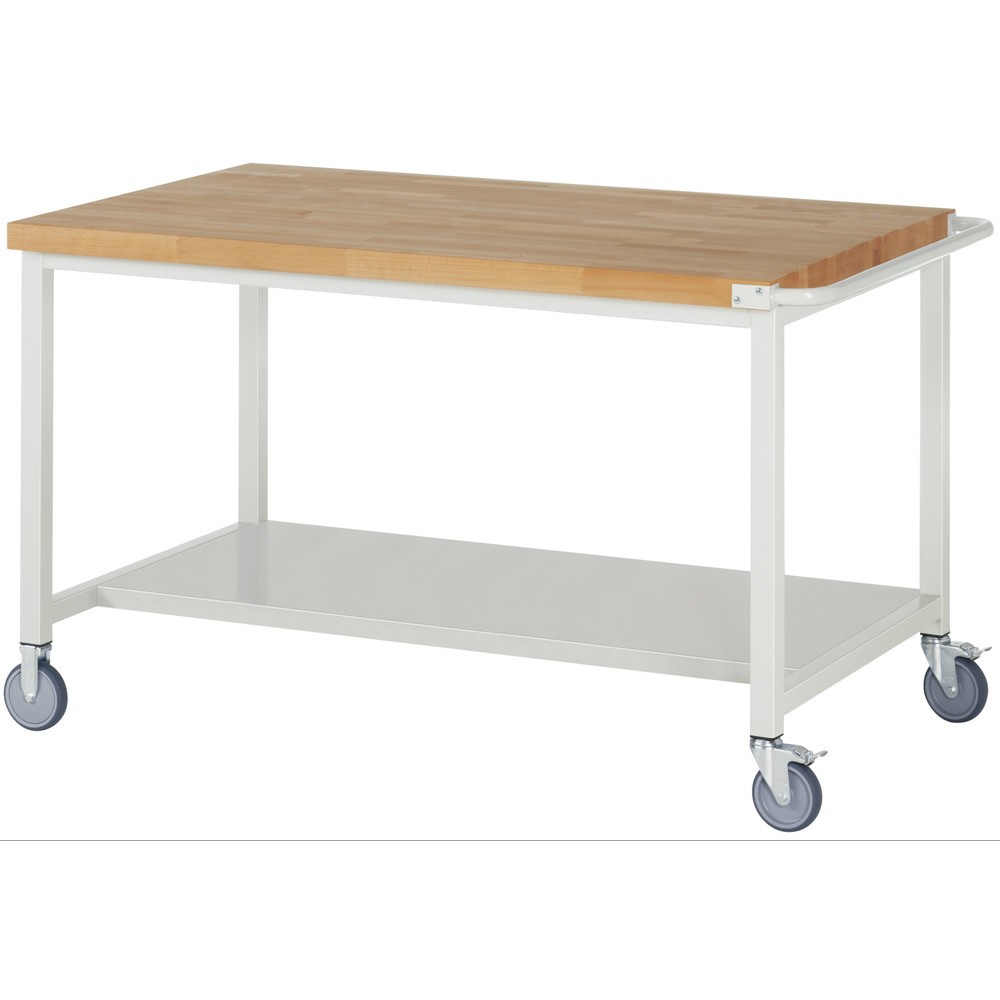 Productafbeelding nr. 1: Mobiele werkbank RAU serie 8000, hxbxd 880-1.080 x 1.500 x 900 mm, 1 legbord diepte 650 mm