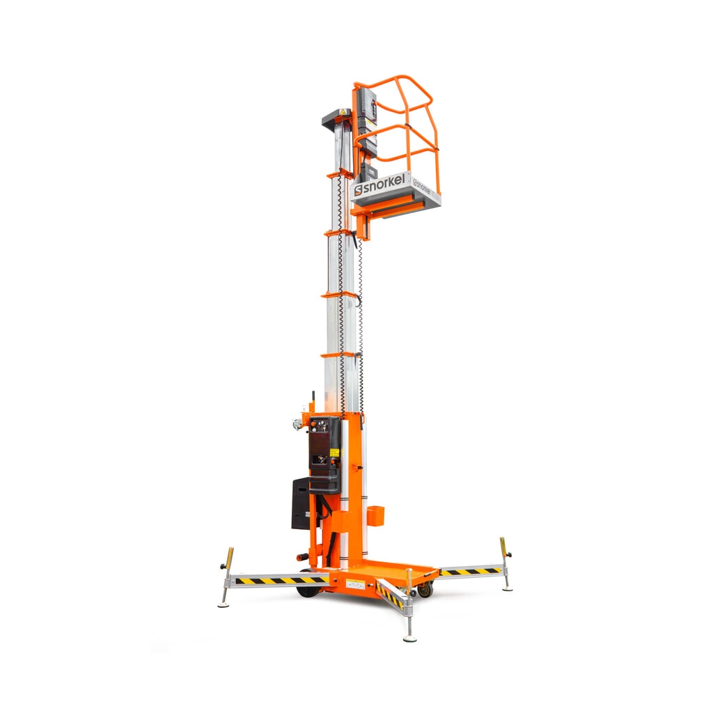 Mobiele werkkooi met telescoop hefmast Snorkel UL25 AC, draagvermogen 159 kg, werkhoogte max. 9,6 m Product afbeelding: Mobiele werkkooi met telescoop hefmast Snorkel UL25 AC, draagvermogen 159 kg, werkhoogte max. 9,6 m