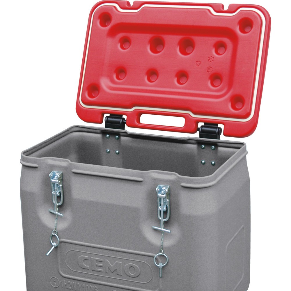 Productafbeelding nr. 3: Mobil-Box CEMO, goedkeuring voor gevaarlijke stoffen, 170 l, deksel rood